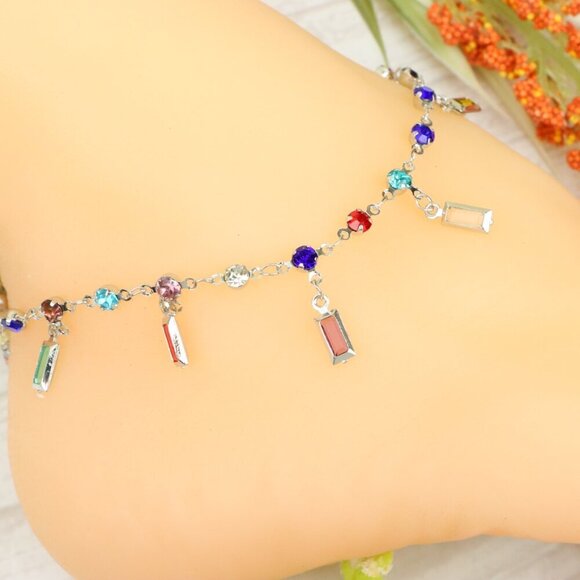 "Handmade Anklet – Elegant & Delicate Jewelry for Women | UNVRC1322 - Picture 1 of 10